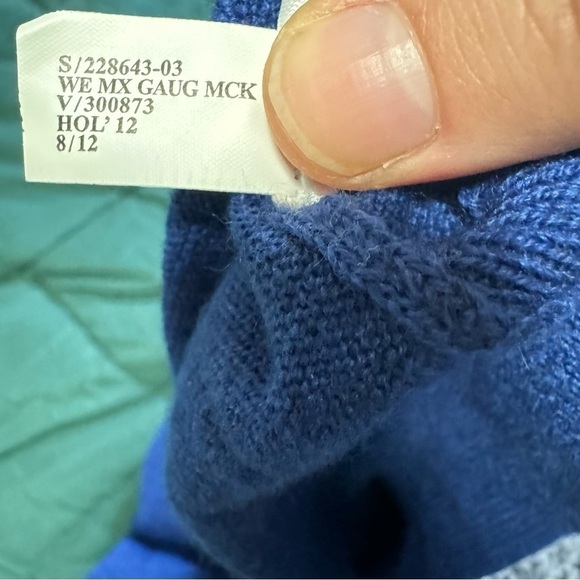 Banana Republic Extra-Fine Merino Wool Snap Placket Pullover in Bright Blue - XL - Picture 7 of 7